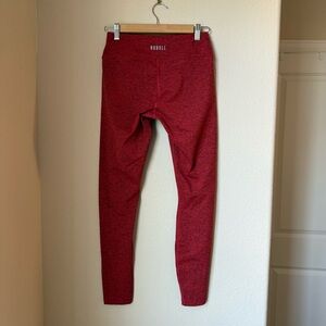 NOBULL Heathered Red Workout Leggings Size Medium